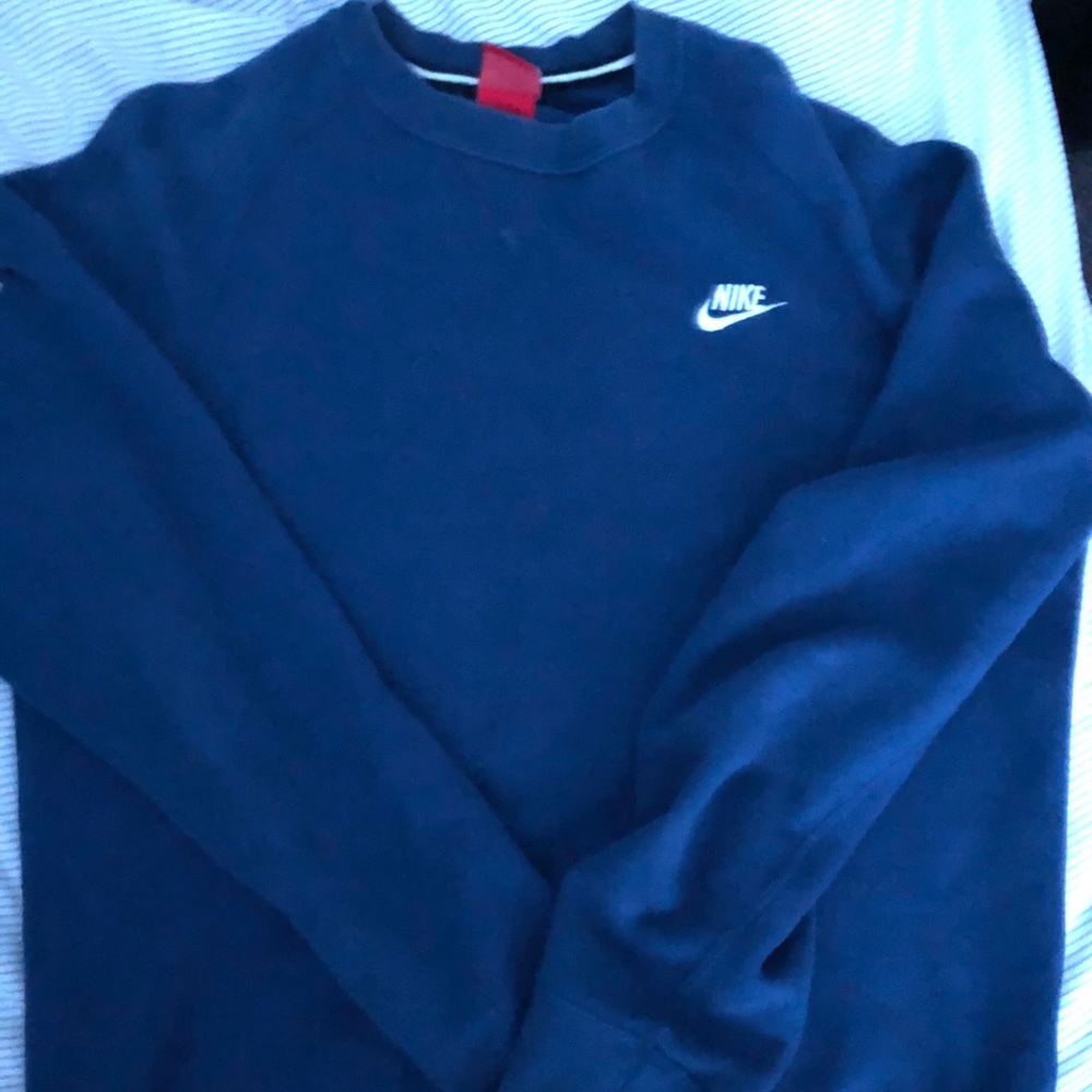 Nike men blue sweater, size small